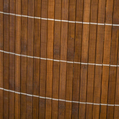 Bambus Wäschekorb 55-Liter mit abnehmbarem Deckel, platzsparend 38x38x57 cm, braun - von HOMCOM