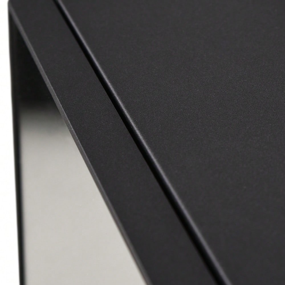 Spiegelschrank mit 3 Einlegeböden, moderner Hängeschrank für Badezimmer, 40x15x60 cm, schwarz & platzsparend - von kleankin