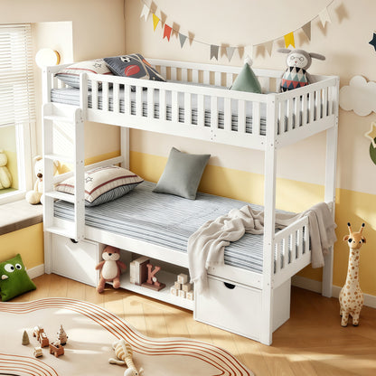 Large Solid Pine Wood Children's Double Bed