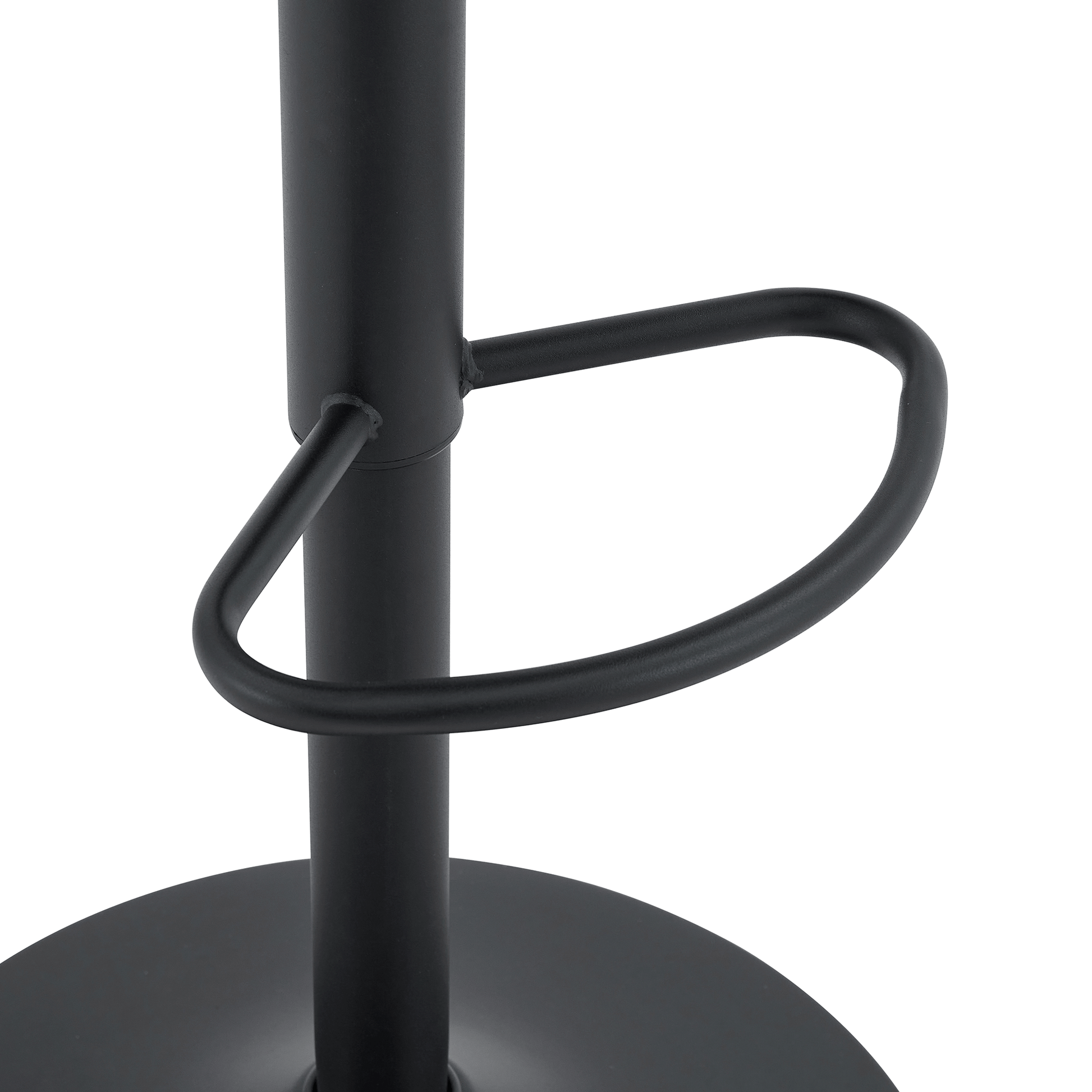 Barhocker höhenverstellbar 62-83cm, 360° drehbarer Barstuhl mit Rückenlehne & Fußstütze, Ergonomischer Küchenhocker aus Kunstleder, belastbar bis 136kg, Schwarz