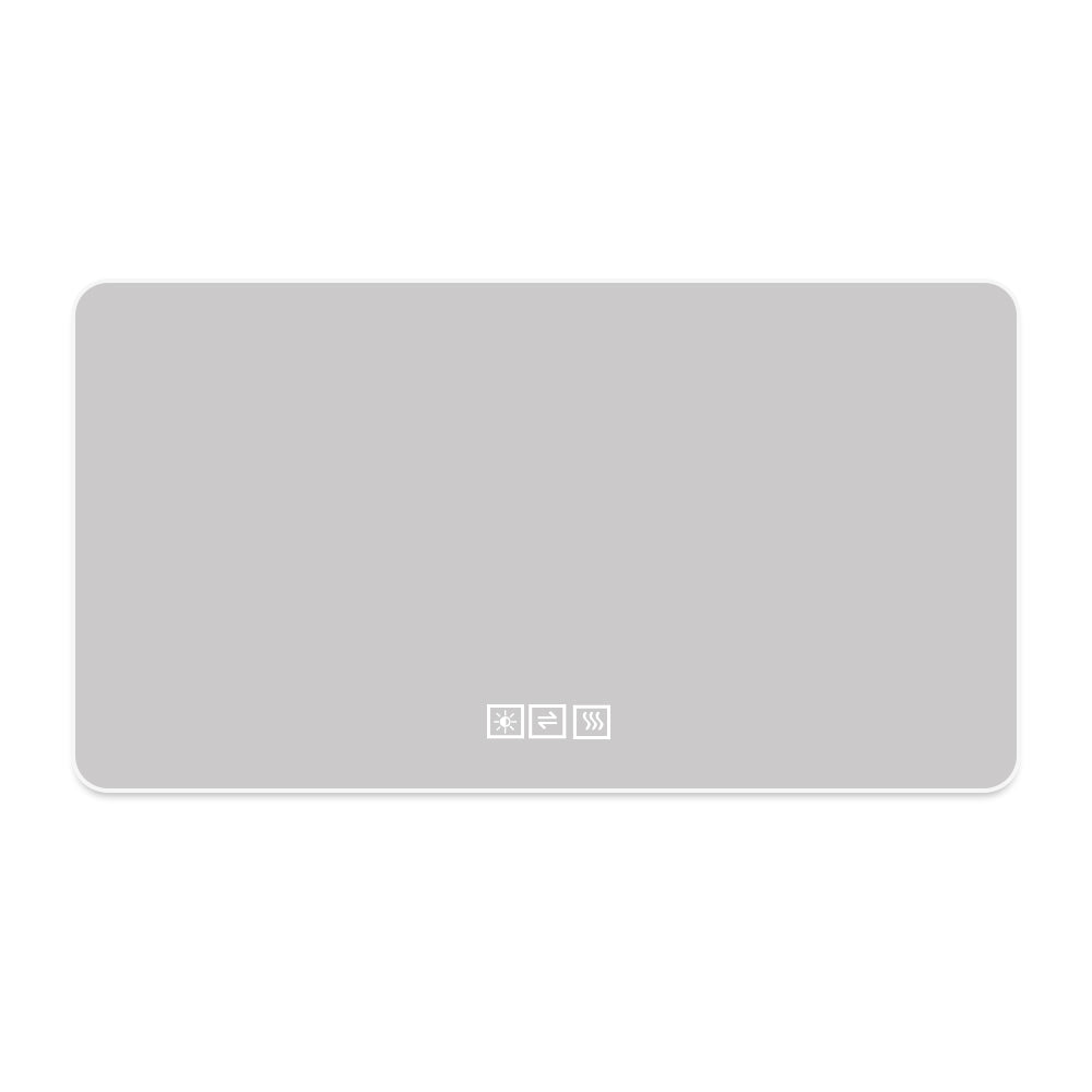 60 x 100cm LED Badezimmerspiegel mit Hintergrundbeleuchtung, Anti-Beschlag, 3 Lichtfarben, Stufenlos Dimmbar, Memory-Funktion, IP44 Wasserdicht, Horizontal & Vertikal Montierbar