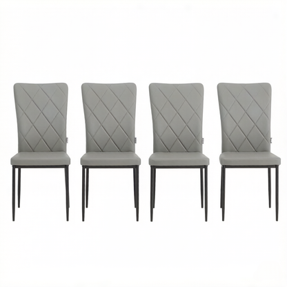 Weicher Wartezimmer Stühle,Essstühle mit Hohem Rücken,Aufgabe Stühle,Elegant Küchenstühle,Wohnzimmer Stühle,Empfangsstühle(nur 4PCS Stühle)