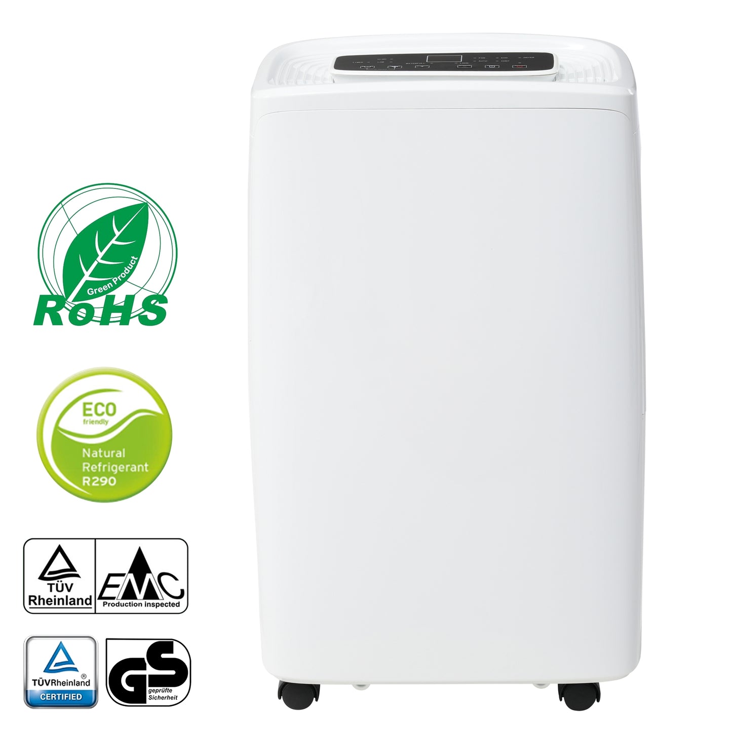 12L / Tag Luftentfeuchter fÜr 15 ㎡, 3in 1 Luftentfeuchter, Luftreiniger, Wäschetrockner, 1.5L Wassertank, 24 Stunden Timer, schimmel- und feuchtigkeitsbeständig. LED Bildschirm.