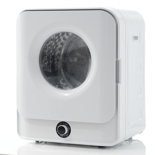 Ablufttrockner, 3 kg Kapazität (tatsächlich bis zu 4,5 kg), Edelstahl, 830 W, Mehrfachfiltration, 5 Programme, Überhitzungsschutz, wandmontierbar