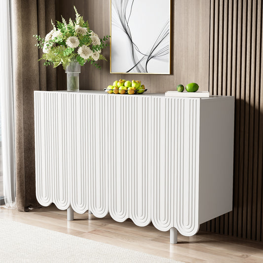 Gigab2b original image - Sideboard, tropfenförmiges Sideboard mit geformten Türen und Pufferscharnier