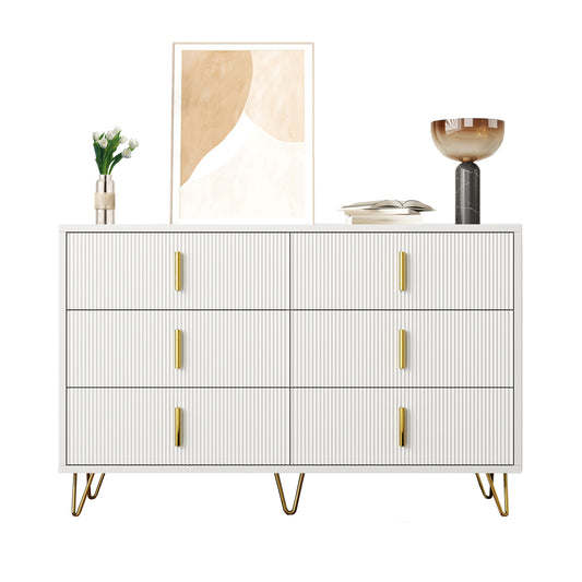 Gigab2b original image - Elegantes Sideboard mit modernem Design, Kommode und viel Stauraum, goldene Griffe