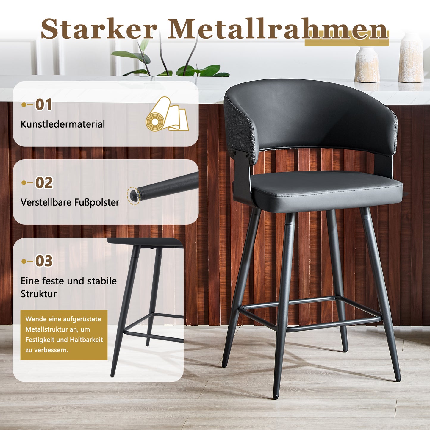 Moderner gepolsterter Esszimmerstuhl mit Rückenlehne und Armlehnen, minimalistischer Restaurantstuhl für Zuhause, Küche, Hotel, Ausstellungsraum, Mid-Century-Stil