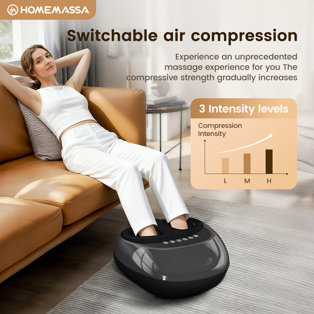 Intelligent Full Body Foot Massager with Temperature and Strength Settings
