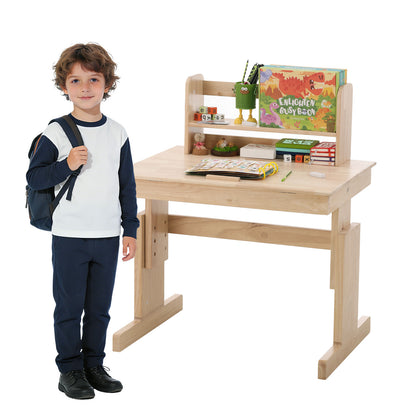 Adjustable Solid Wood Multifunctional Desk for Kids