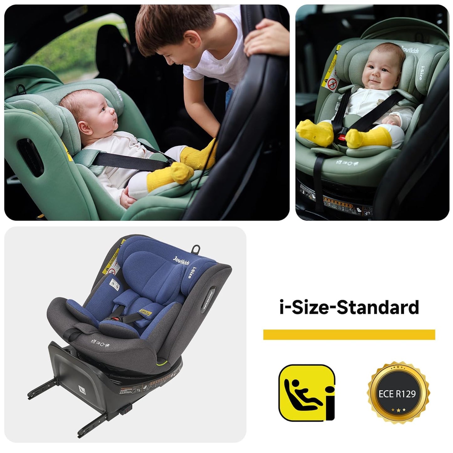 Jovikids 360 Swivel Child Seat with ISOFIX