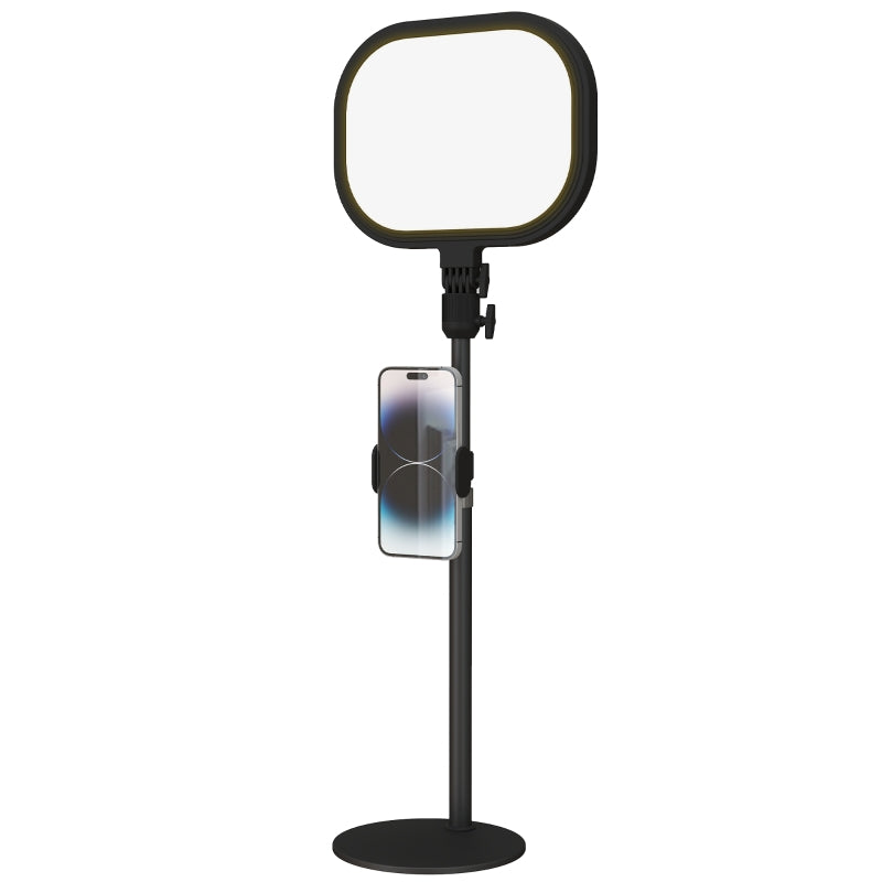 Gigab2b original image - Tischlampe Tischleuchte mit Telefonhalterung, 5 Farbmodi & 10 Helligkeitsstufen Nachttischlampe mit Memory-Funktion für Wohnzimmer, Schlafzimmer Metall, Schwarz