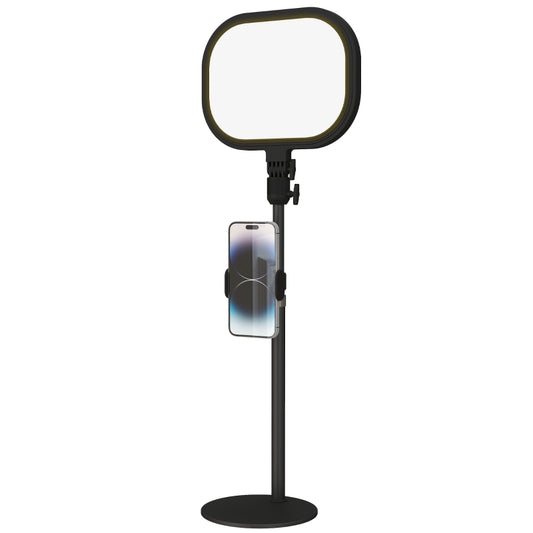 Gigab2b original image - Tischlampe Tischleuchte mit Telefonhalterung, 5 Farbmodi & 10 Helligkeitsstufen Nachttischlampe mit Memory-Funktion für Wohnzimmer, Schlafzimmer Metall, Schwarz