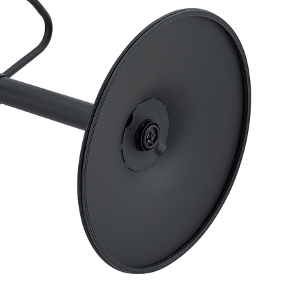Barhocker höhenverstellbar 62-83cm, 360° drehbarer Barstuhl mit Rückenlehne & Fußstütze, Ergonomischer Küchenhocker aus Kunstleder, belastbar bis 136kg, Schwarz