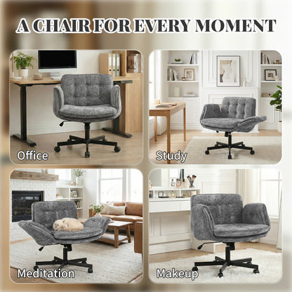Ergonomic Swivel Office Chair with Casters for Home Office
