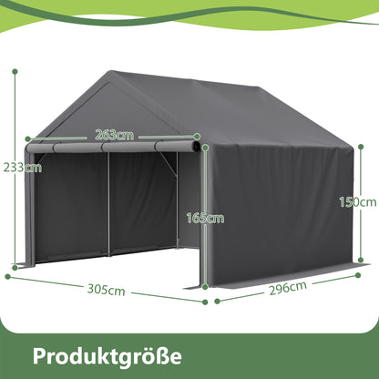 Complete Outdoor Storage Solution: Bicycle Shed, Tent, and Garden Tools