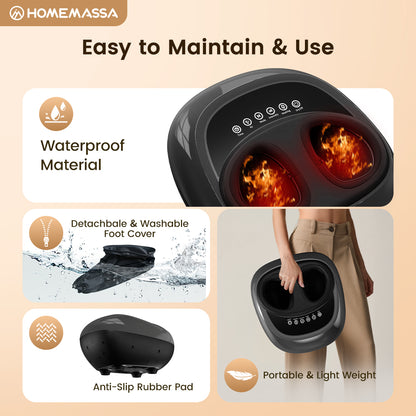 Intelligent Full Body Foot Massager with Temperature and Strength Settings