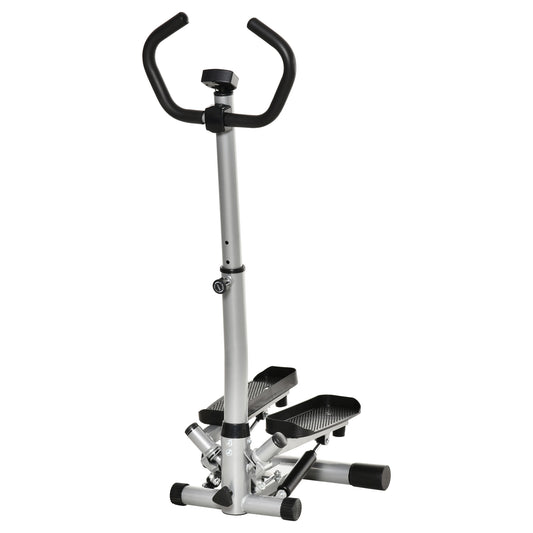 Gigab2b original image - Stepper Heimtrainer Fitnessgerät mit Handgriff für Bein- und Po-Training, LCD-Bildschirm, verstellbare Geschwindigkeit