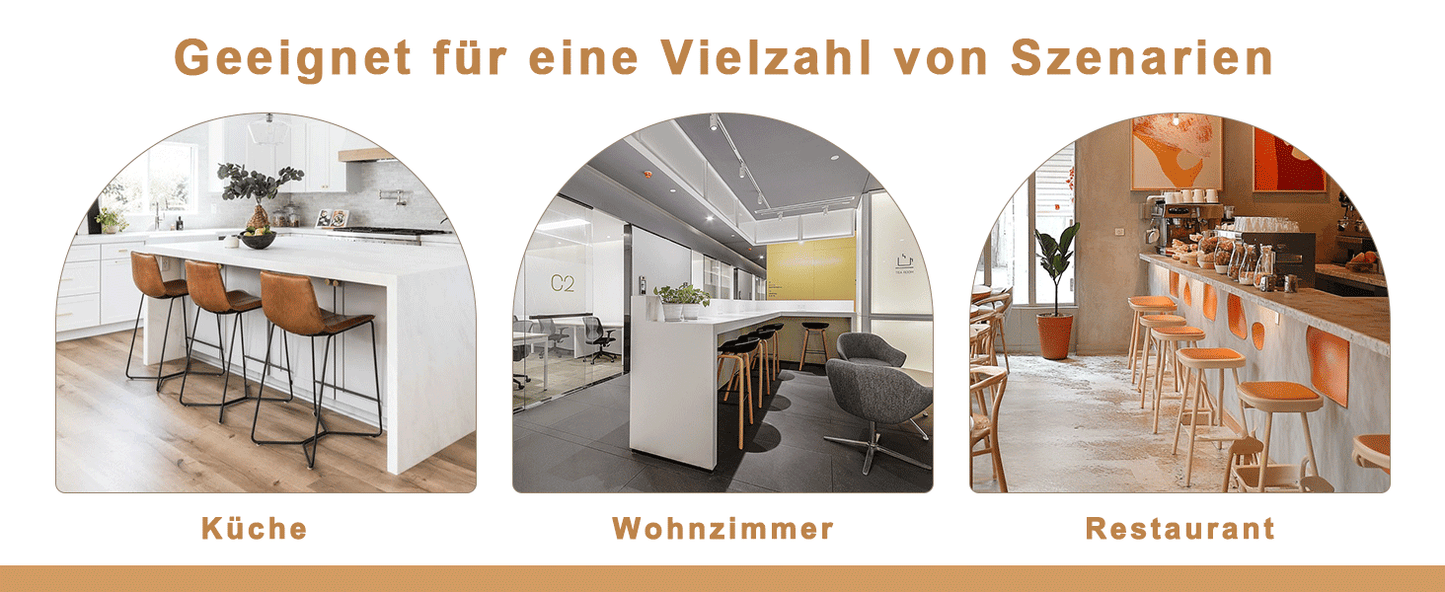 Ergonomic Height-Adjustable Swivel Bar Stool with Backrest and Footrests
