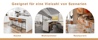 Ergonomic Height-Adjustable Swivel Bar Stool with Backrest and Footrests