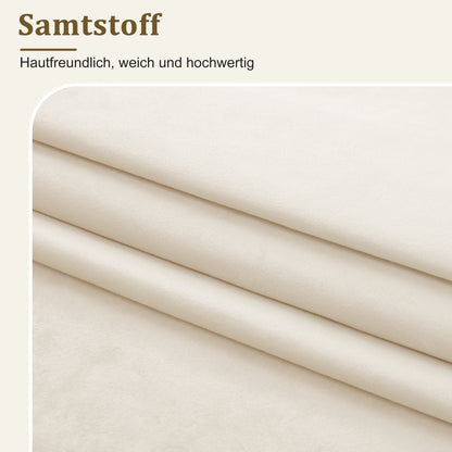 Polsterbett,Einzelbett, Kinderbett 90 x 190cm, hydraulisches Funktionsbett, Bett mit Lattenrost, Kopfteil und großem Stauraum, gepolstertes Kopfteil, Samt, beige