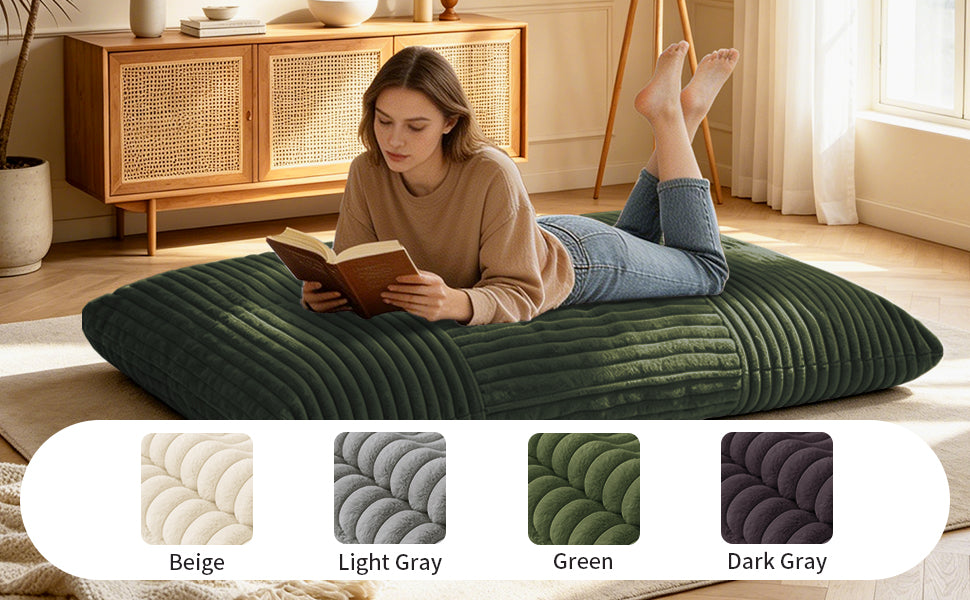 DDY-LVSE Oversized Convertible Bean Bag Chair – Your Cozy Spot for Relaxation & Family Time