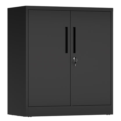 Small Metal Storage Cabinet with Adjustable Shelves