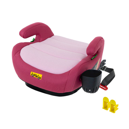 Gigab2b original image - Jovikids Isofix zitverhoger voor kinderen, ECE R129, kinderzitverhoger, groep 2/3 (ca. 15-36 kg), verdikte stoffen bekleding en Isofix-adapter, gemakkelijk wasbaar,bekerhouder