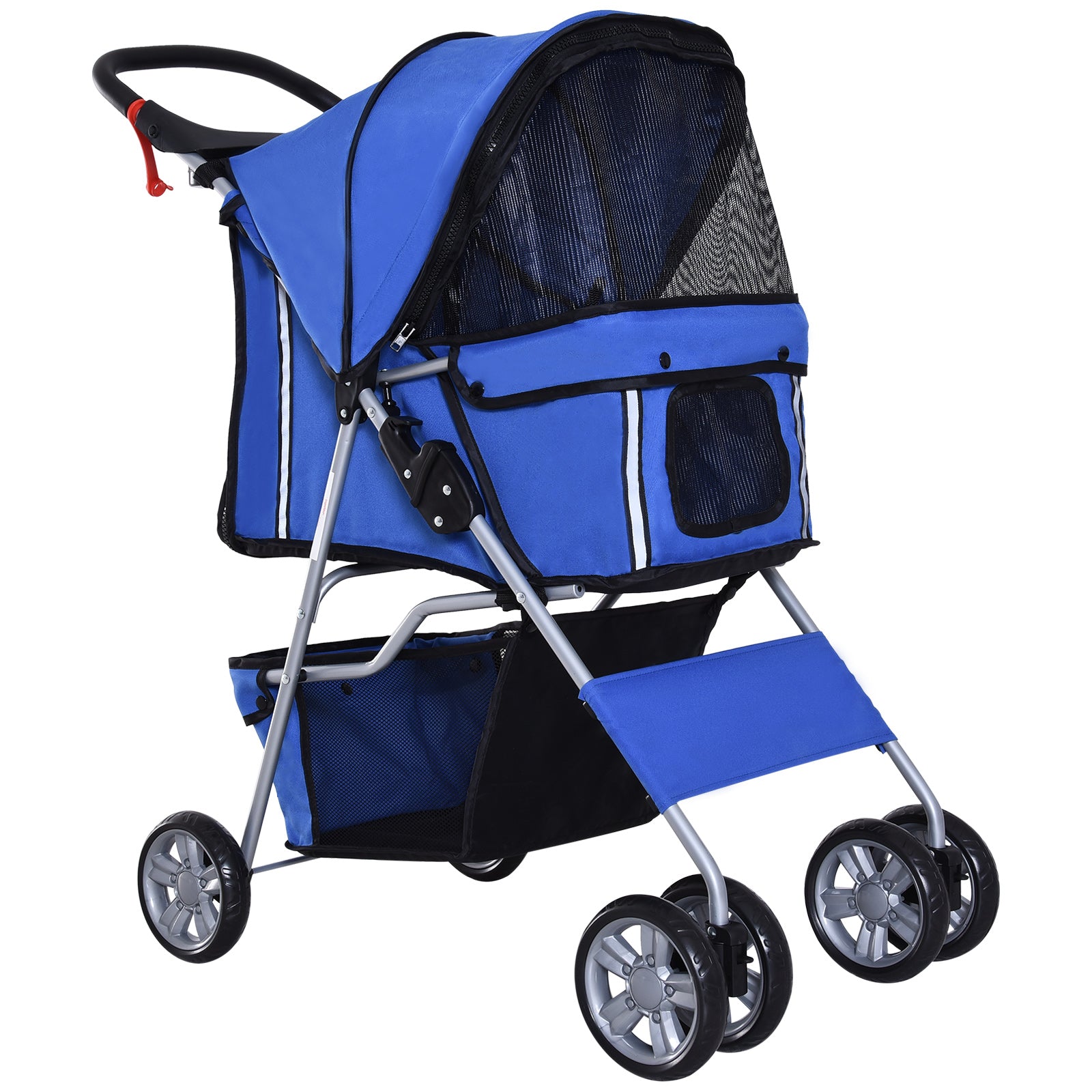 Gigab2b original image - Hundewagen Hundebuggy Pet Stroller Jogger Anhänger für Hunde Blau, faltbar & leicht, ideal für Ausflüge