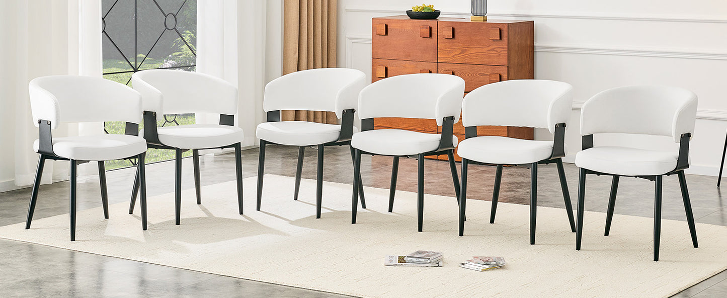 Mid-Century Modern Dining Chair Set (2-Pack) - Retro Bucket Style