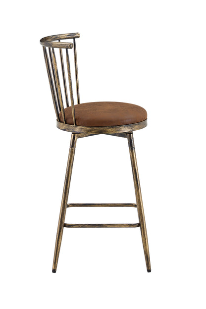 Moderner Metall-Barhocker im Windsor-Stil mit gepolstertem Sitz für Kücheninseln, Bars, Restaurants; Barhocker im Industrial-Stil in Barhöhe; Vintage- und Minimalismus-Stil