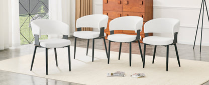 Mid-Century Modern Dining Chair Set (2-Pack) - Retro Bucket Style