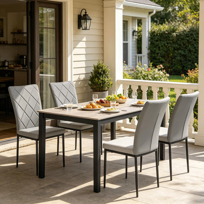 Gigab2b original image - Weicher Wartezimmer Stühle,Essstühle mit Hohem Rücken,Aufgabe Stühle,Elegant Küchenstühle,Wohnzimmer Stühle,Empfangsstühle(nur 4PCS Stühle)