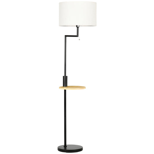 Gigab2b original image - Stehleuchte, Stehlampe mit Ablage, 40 W Standlampe mit USB-Anschluss, Standleuchte, Stahl, Creme, Ø40 x 168 cm, exkl. Glühbirne