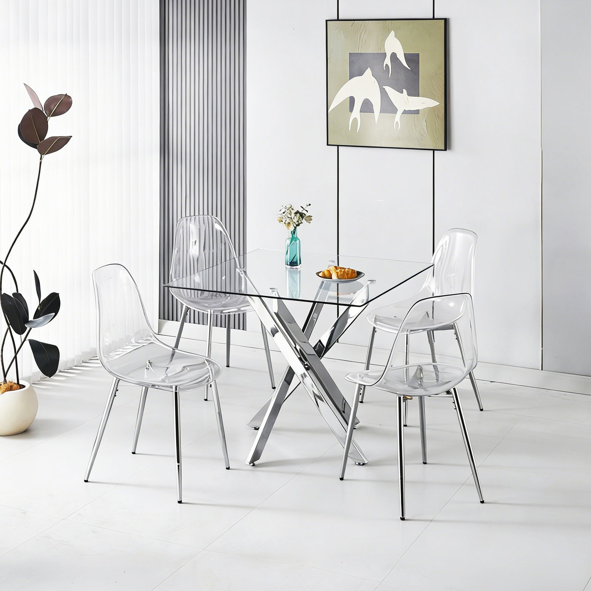 1+4 for 5pcs dining set,1table+4chair