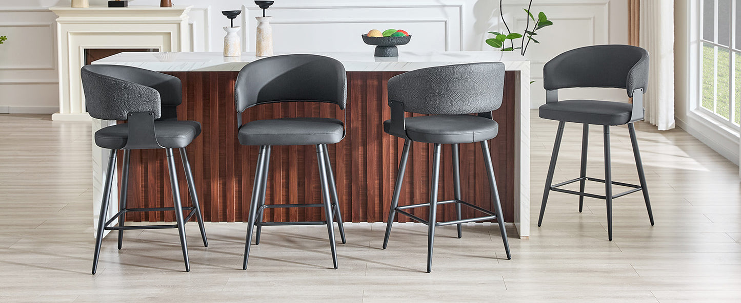 Moderner gepolsterter Esszimmerstuhl mit Rückenlehne und Armlehnen, minimalistischer Restaurantstuhl für Zuhause, Küche, Hotel, Ausstellungsraum, Mid-Century-Stil