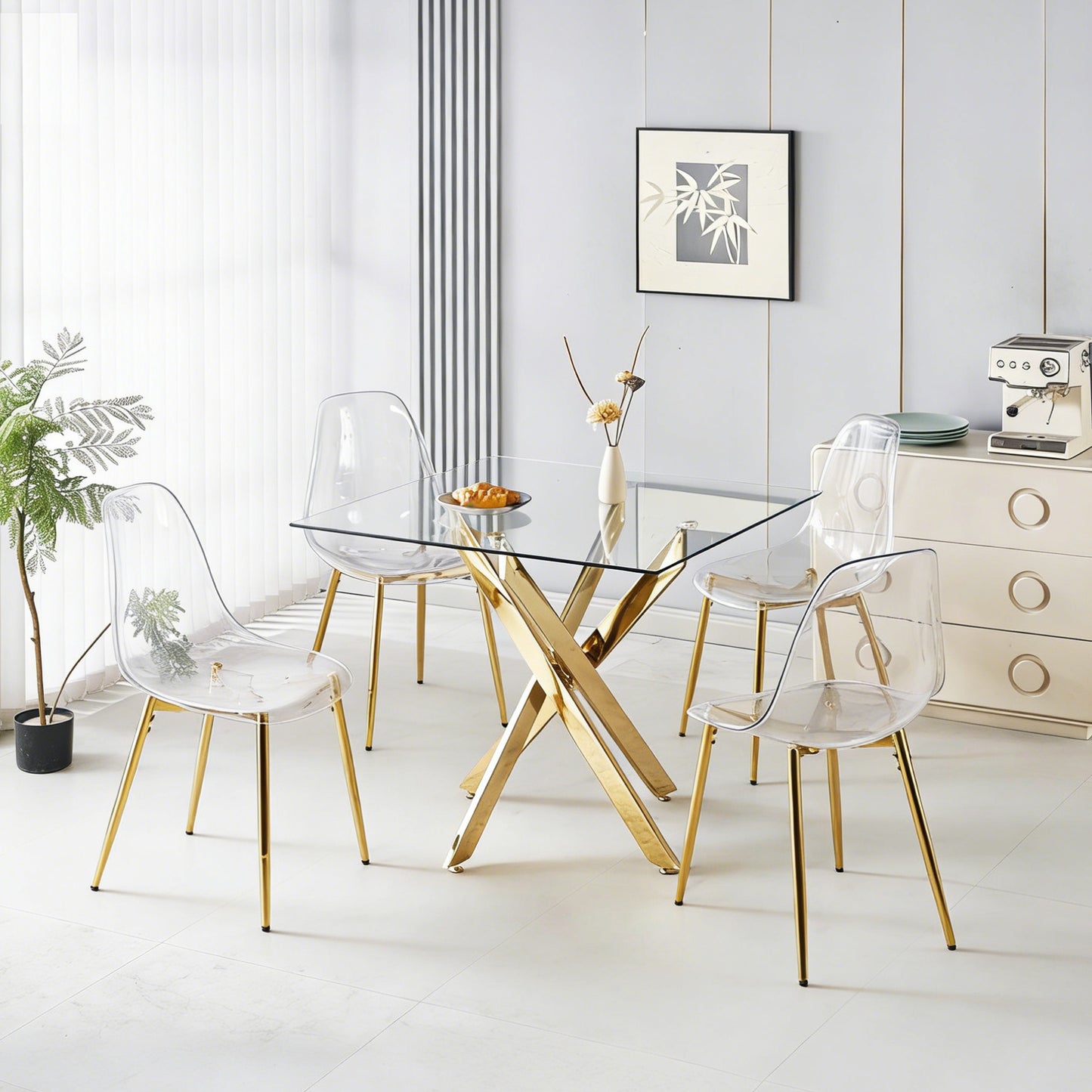 1+4 for 5pcs dining set,1table+4chair