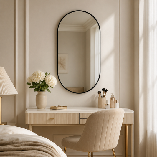 50*80cm Flexi-Hang Ellipse Bathroom Mirror