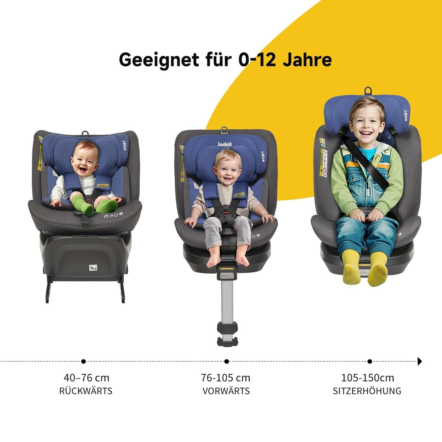 Jovikids 360 Swivel Child Seat with ISOFIX
