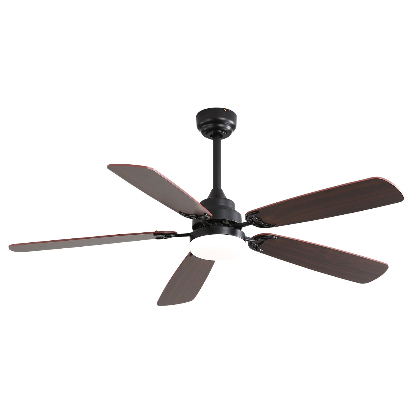 52-Zoll Klassiker-Deckenventilator mit dimmbarer LED-Beleuchtung, 5 Flügeln, 6 Geschwindigkeitsstufen und Fernbedienung DC-Motor