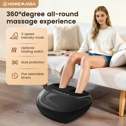Intelligent Full Body Foot Massager with Temperature and Strength Settings