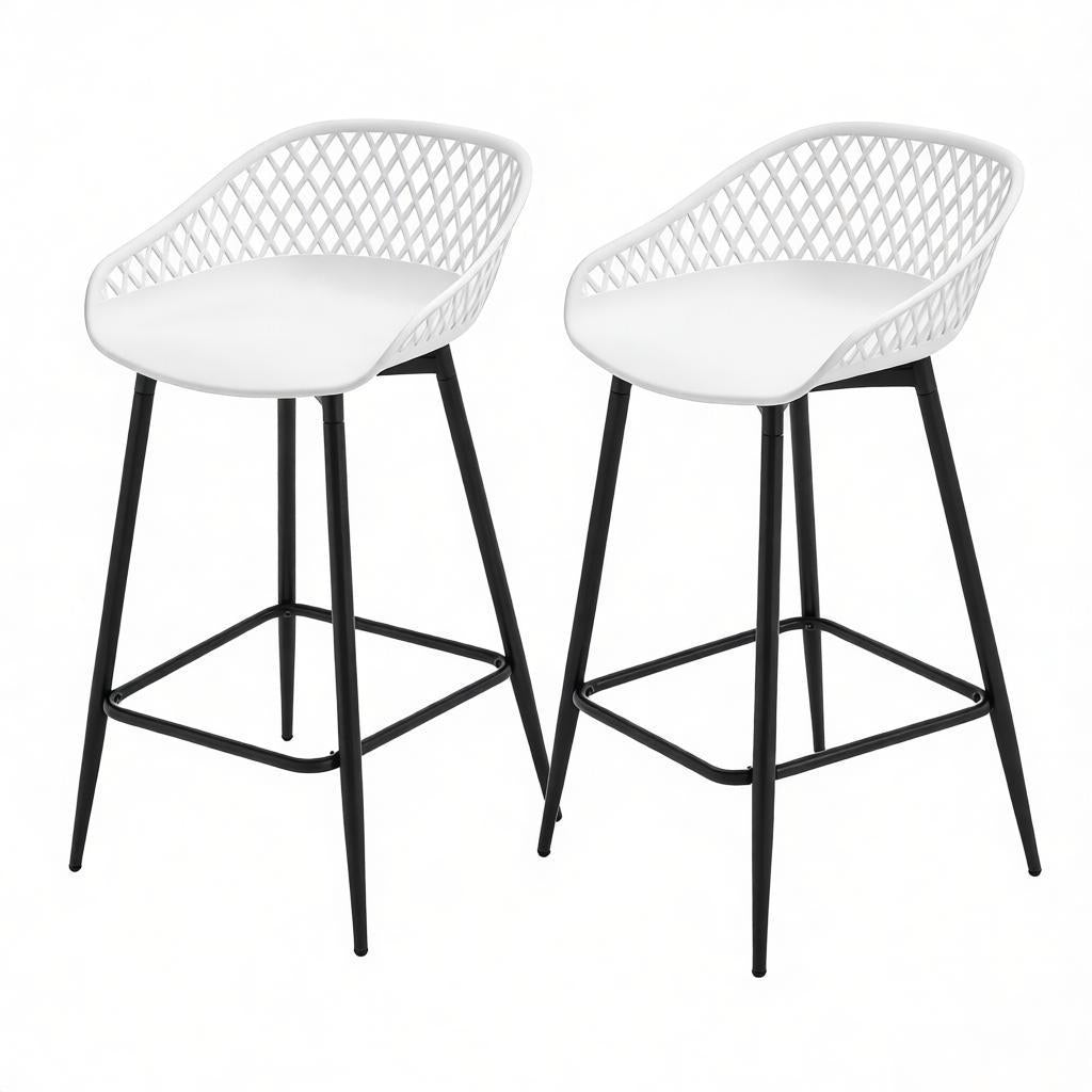 Chic Tischhockel,Barhockel mit Fußlehne,Küchenstuhl,Gartenhohler(nur mit 2Pcs Hocker)