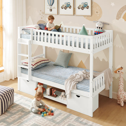 Large Solid Pine Wood Children's Double Bed