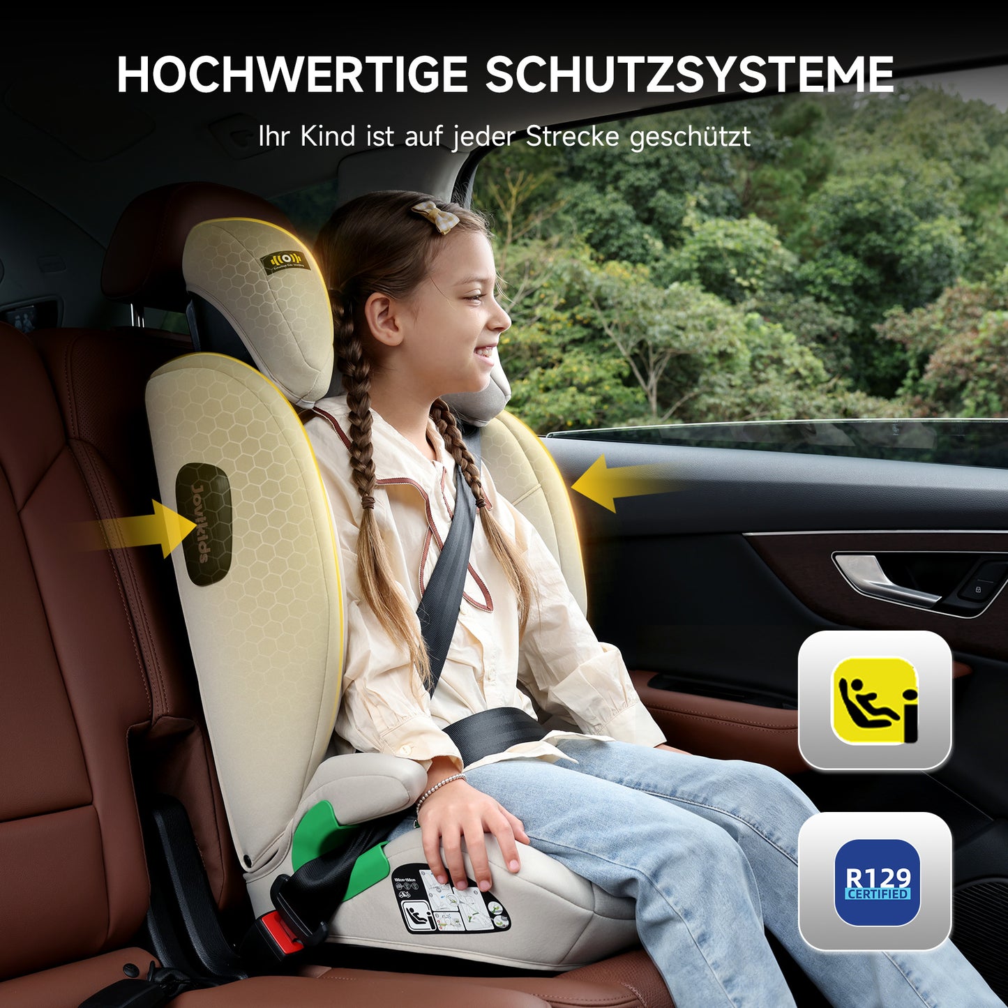 Adjustable Child Car Seat for Toddlers and Young Kids