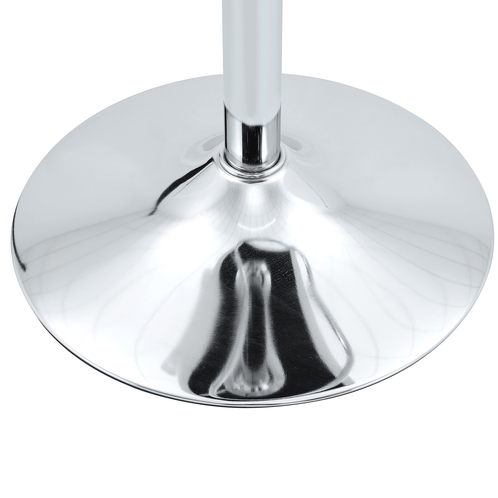 Barhocker höhenverstellbar 62-83cm, 360° drehbarer Barstuhl mit Rückenlehne & Fußstütze, Ergonomischer Küchenhocker aus weißem Kunstleder, belastbar bis 136kg, Chrom-Finish