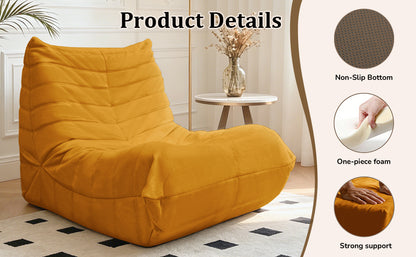 Cozy Floor Sofa Chair: Comfortable Lazy Lounger with High-Quality Foam