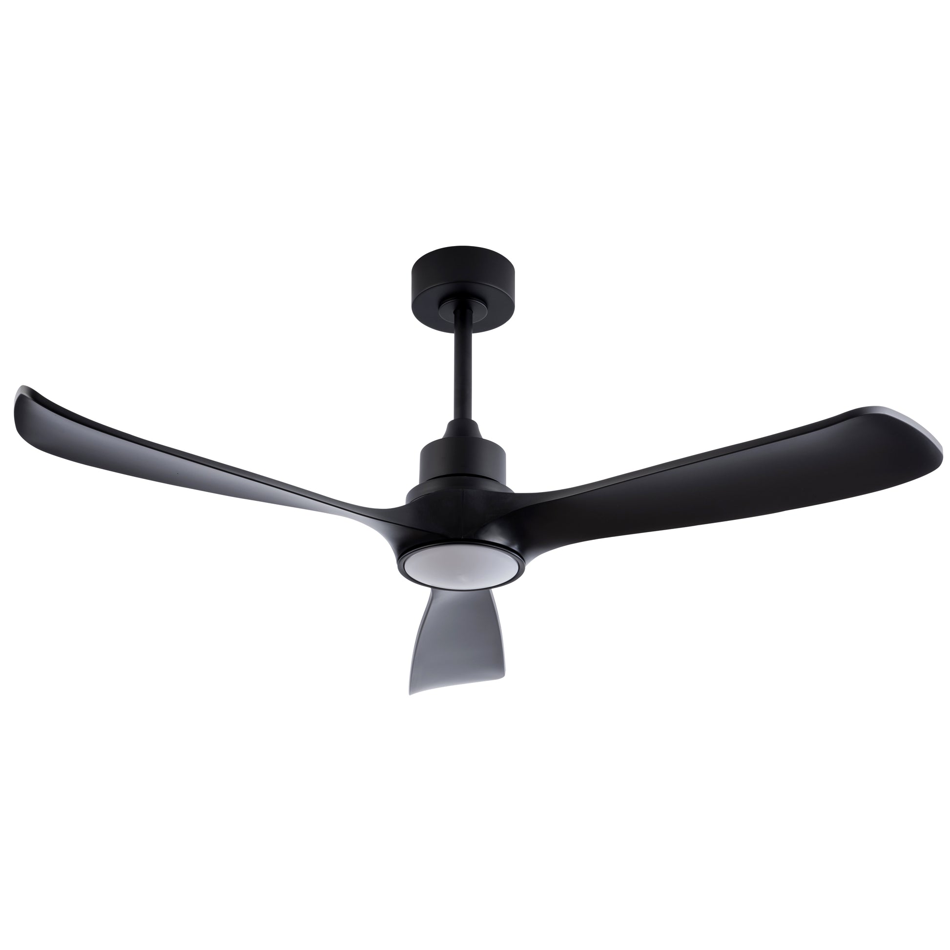 52-Zoll schwarzer Deckenventilator mit Licht und Fernbedienung, reversiblem DC-Motor, 3 Farbtemperaturen, moderner Deckenventilator mit Licht für Innen- und Außenbereich, geeignet für Schlafzimmer, Wo