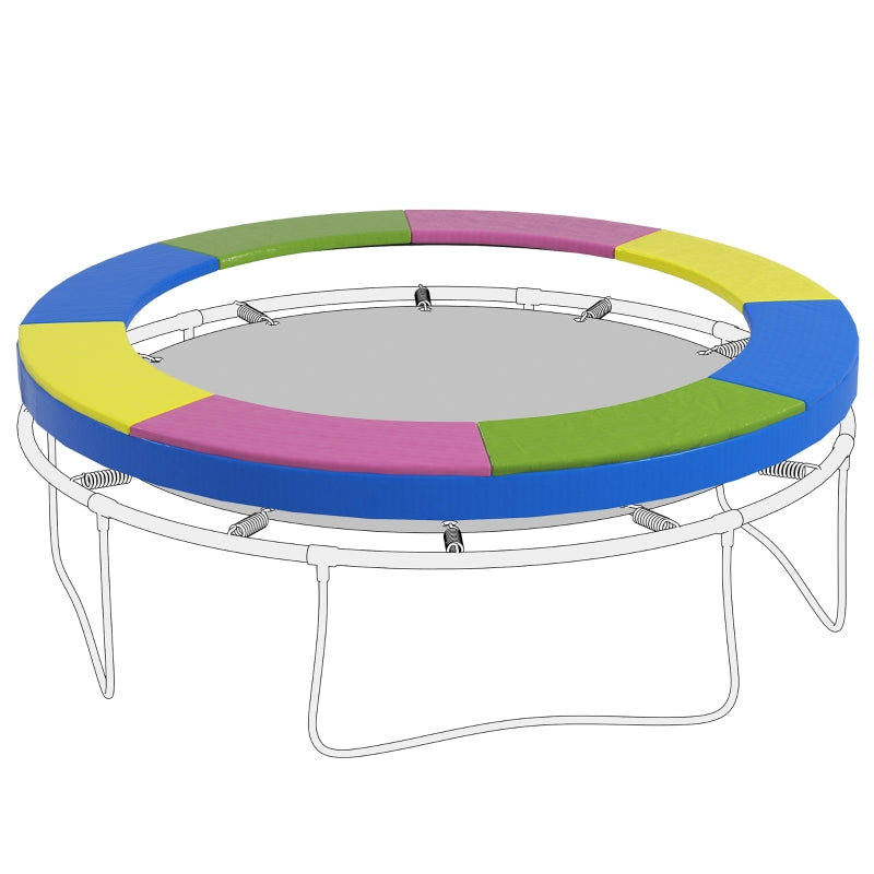Gigab2b original image - Trampolin Randabdeckung Ø305 cm, bunt, wetterbeständig & UV-Schutz, ideal für Gartentrampoline