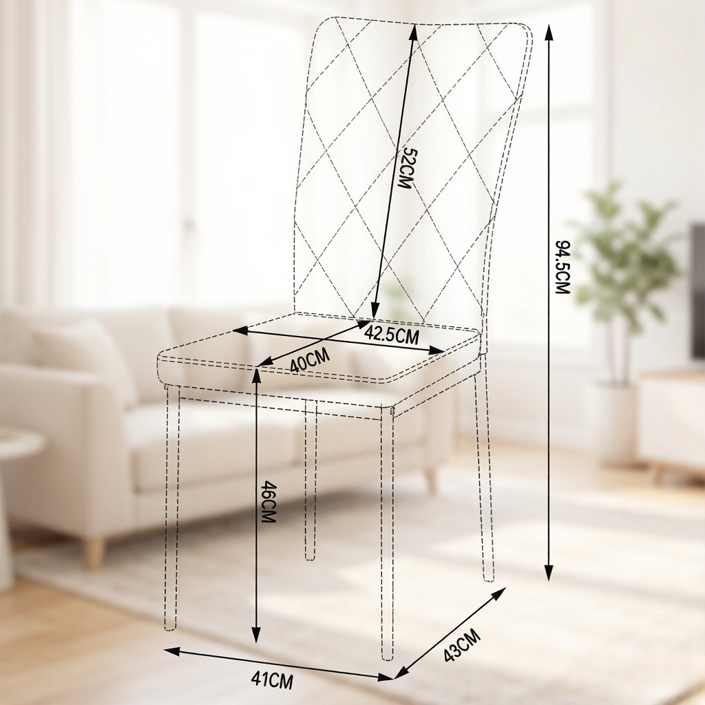 Weicher Wartezimmer Stühle,Essstühle mit Hohem Rücken,Aufgabe Stühle,Elegant Küchenstühle,Wohnzimmer Stühle,Empfangsstühle(nur 4PCS Stühle)