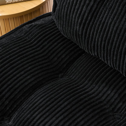 Foldable 2-in-1 Floor Sofa with Adjustable Backrest