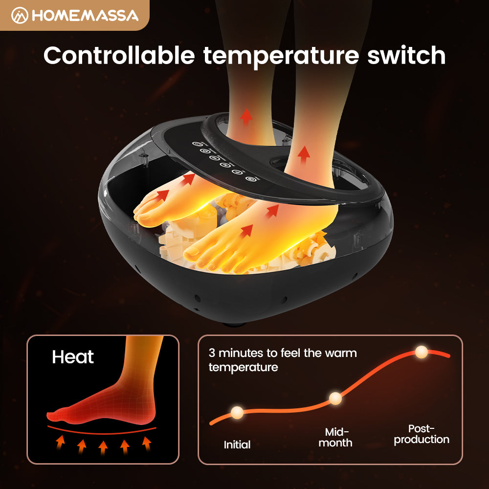 Intelligent Full Body Foot Massager with Temperature and Strength Settings